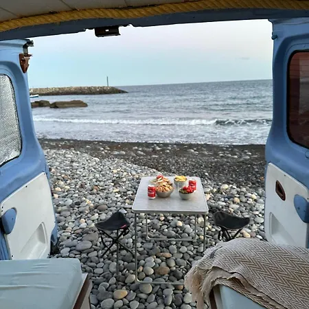 Camper Van Orange Crab Los Abrigos