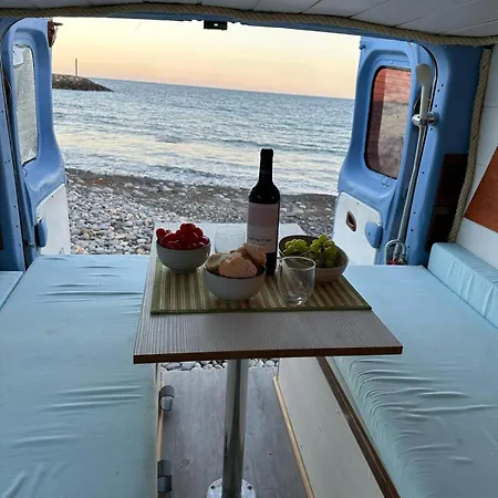 Camper Van Orange Crab Los Abrigos
